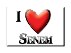 Imán de nevera Senem nombre apellido Love San Valentín cumpleaños regalo - Imagen 1 de 9