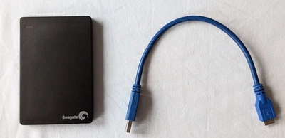 Seagate Backup Plus 2TB Portable Drive, Graphite (SRD00F1) See Info/ 19 Photos - Image 1 of 4