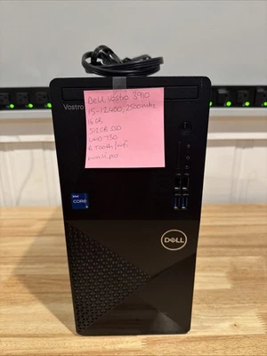 Dell Vostro 3910 MT, i5-12400 2500MHz, 16GB RAM, 512GB SSD, Btooth Wifi Win11 P - Image 1 of 4