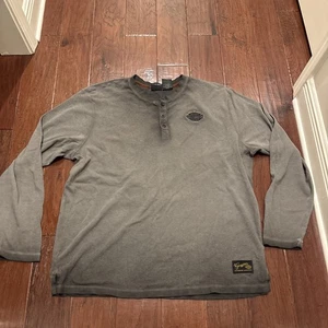 Harley Davidson Herren Waffelstrick Henley Pullover Größe 2XL Thermo Langarm - Bild 1 von 11