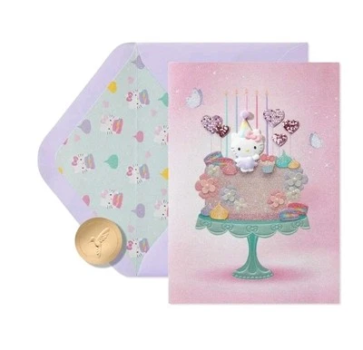 Papyrus Hello Kitty Birthday Cake Birthday Card  - Image 1 of 4