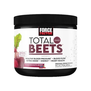 Superalimento de circulación total de remolacha en polvo de raíz de remolacha Force Factor óxido nítrico - Imagen 1 de 2