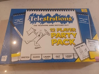 TELESTRATIONS 12 Jugadores Fiesta Pack TOTALMENTE NUEVO Estado, SELLADO! Foto 1 de 4