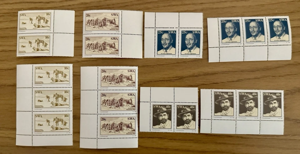 Juego de estampillas de Sudáfrica Sudoeste (SWA) 1983 hallazgos de diamantes en Luderitz #536-539 Foto 1 de 1