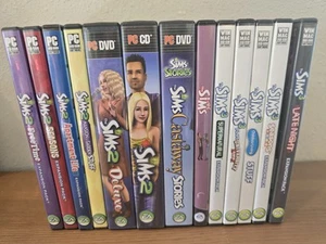 The Sims 1 2 & 3 Base Games Plus Expansion Packs Stuff Etc Lot - Picture 1 of 3