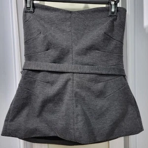 Top tubo Banana Republic nuevo sin etiquetas con cierre de cremallera trasero talla 10 - Imagen 1 de 6