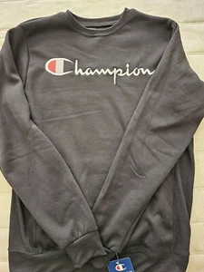 Champion Herren Powerblend Rundhalsausschnitt Sweatshirt GF88H-BKC schwarz, Größe Medium - Bild 1 von 3