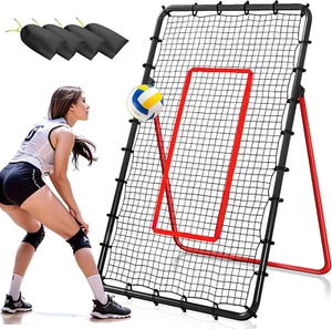 Volleyball Rebounder Net, 5 Angles Adjustable Volleyball Training Equipment Boun - Picture 1 of 7