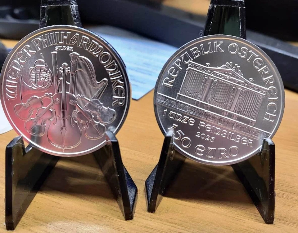 2025 AUSTRIA 1 oz Filarmonica di Vienna   Oncia argento Silver 999 - Immagine 1 di 1