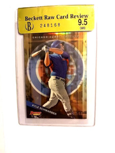 2015 Bowman's Best  Gold Refractor /50 Kyle Schwarber Rookie - Beckett 9.5