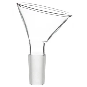 ABGIL BOROSILICATE GLASS POWDER FUNNEL WITH CONE JOINT - Picture 1 of 3