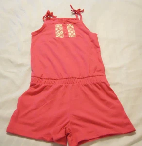 Girls Knit Romper Jumpsuit Shorts Small 6-6X One Piece - Picture 1 of 4