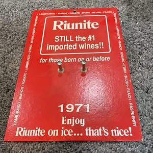 Vintage Riunite Wine Print Advertisement 1992 Calendar Legal Age - Picture 1 of 3