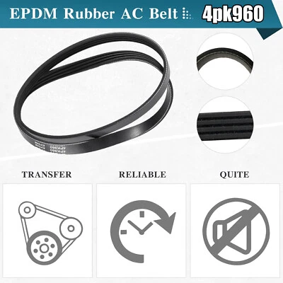 Ремень привода кондиционера 4PK960 подходит для CADILLAC CHEVY SILVERADO TAHOE GMC SIERRA 1500++ - Изображение 1 из 4