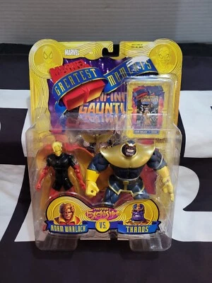 Adam Warlock vs Thanos Greatest Moments MARVEL COMICS LEGENDS Toy Biz Previews Foto 1 de 3