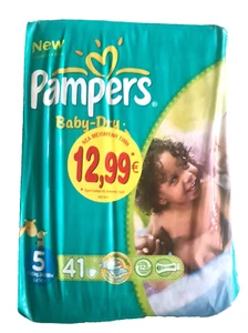 BRAND NEW 2013 PAMPERS BABY DRY 41 diapers No5 up to 25kgs/55lbs - Picture 1 of 4