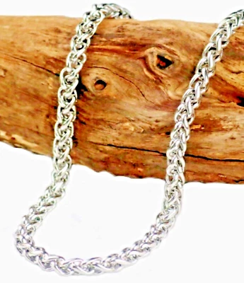 Collana catena in acciaio inox da uomo catenina corda moto lunga 50 60 cm - Immagine 1 di 4