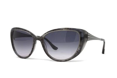 Gafas de sol Badgley Mischka ojo de gato Martine negras 57 mm grises lentes degradadas ¡NUEVAS! Foto 1 de 4
