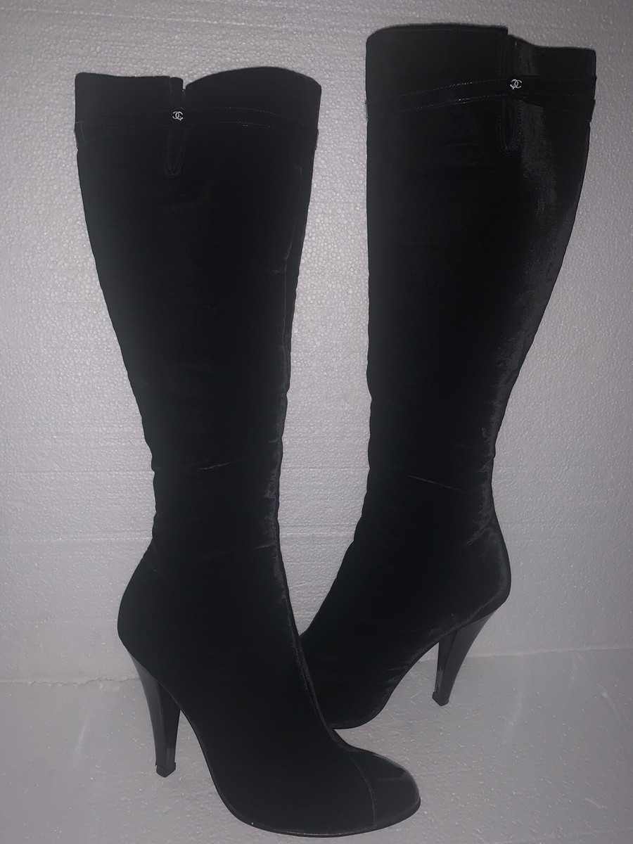 CHANEL Velvet Boots for Women for sale - eBay CHANEL Velvet Boots for Women for sale - eBay