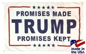 Promises Made Promises Kept Trump 2024 Flag 3x5 President Trump 2020 Banner - Picture 1 of 2