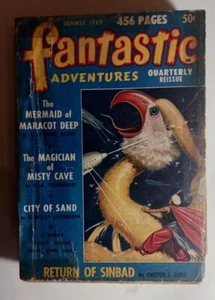 FANTASTIC ADVENTURES QUARTERLY SUMMER 1949 RETURN OF SINBAD CHESTER S GEIER - Picture 1 of 5