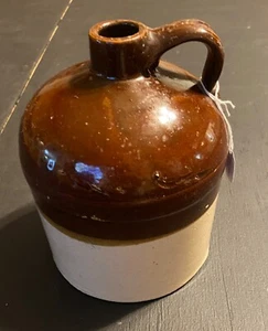 Vintage Western Steinzeug Salzglasur Whisky Sirup Krug 9 x 8 x 8" - Bild 1 von 13