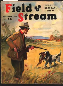 Vintage Field & Stream Magazine, November 1943-Great Winchester ad - Picture 1 of 4