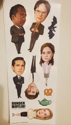NEW THE OFFICE 10 Wall Decals Removable Repositional Stickers Dunder Mifflin - Image 1 of 4