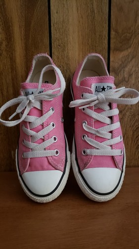 Scarpe basse Converse Chuck Taylor rosa All Star giovani taglia 13