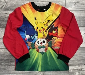 Pokémon Boys Pajama Shirt Size 14/16 Long Sleeve Pikachu Kids - Picture 1 of 8