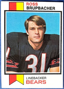 1973 Topps ROSS BRUPBACHER #87, Chicago Bears, quasi nuovo-MT, bordi taglienti! - Foto 1 di 2