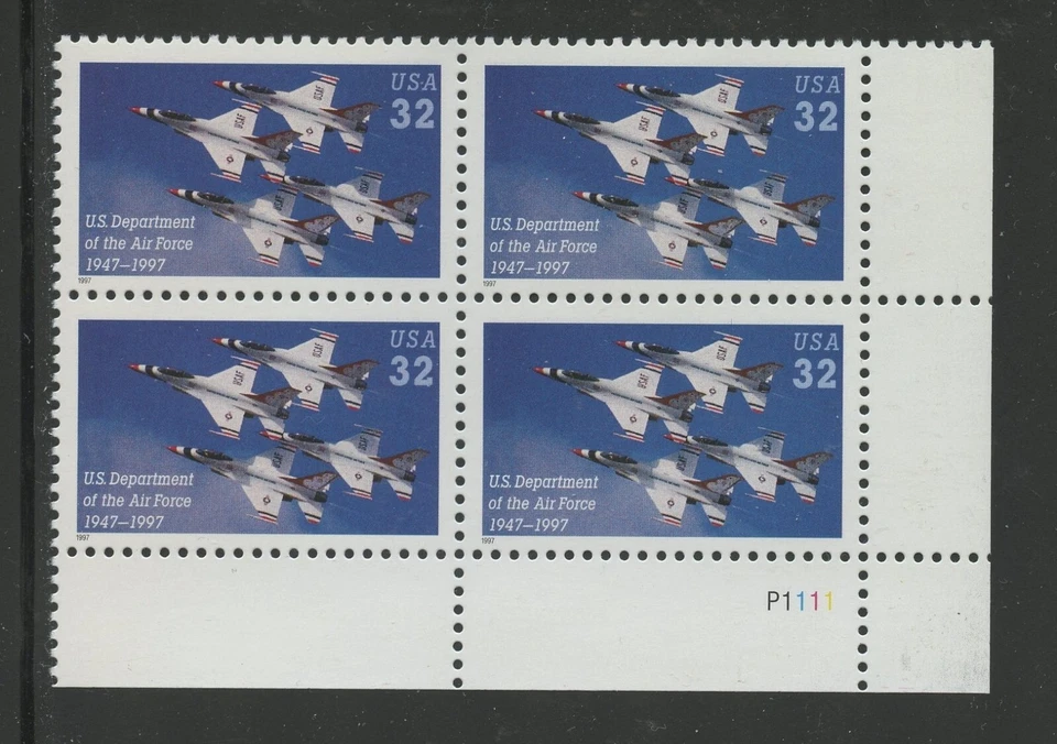 US 3167,  1997 AIR FORCE, LR PBOF4, MNH (US1367K) - Image 1 of 1