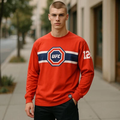 Camiseta De Colección Para Hombre UFC 124 Montreal GSP Georges St Pierre Manga Larga XL Foto 1 de 4