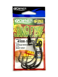 Owner Jungle Wide Gap Hook Size 5/0 Heavy Duty Soft Plastic Worm Hook #4108-156 - Picture 1 of 4