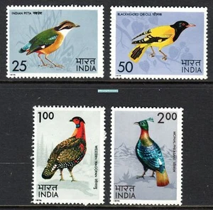 Indien 1975 India Birds Vögel Fauna Briefmarke 4v MNH - Bild 1 von 6