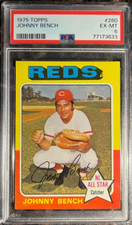 1975 Topps #260 Johnny Bench PSA 6 EX-MT Cincinnati Reds Baseball Card