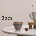 3Pcs Japanese Tea Cup Small Master Cup Vintage Teaware Chinese Kung Fu Tea Cup