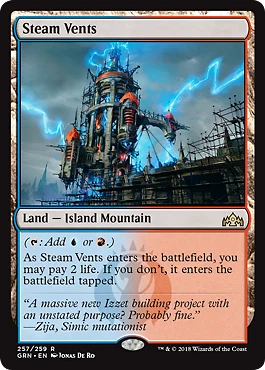 Magic MTG - Steam Vents - Les Guildes de Ravnica - MINT/NMINT - EN - Photo 1/1