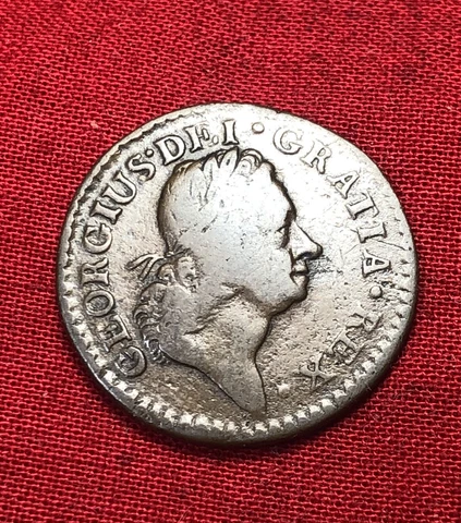 1724 King George I Irish Farthing, Scarcest Of All Woods Coinage, USA Colonial Cover