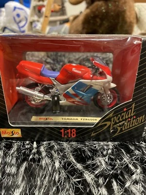 Raro Maisto 1996 edición especial Yamaha 1:18 Die Cast motocicleta plz leer descripción Foto 1 de 4