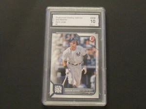 2022 BOWMAN AARON JUDGE CARD # 2 CLASSIFICATI PGA 10 GEM MT - Foto 1 di 2