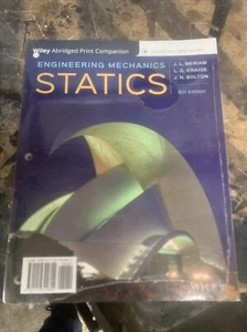 Sealed Wiley Abridged Print Companion for Engineering Mechanics: Statics | 9th - Bild 1 von 2