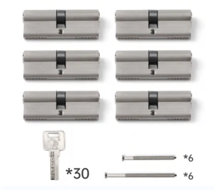 Zylinderschloss gleichschließend Profilzylinder 6x 65 mm 30/35 Neu - Bild 1 von 1