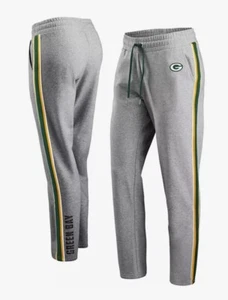 Women's Green Bay Packers Heathered Gray Plus Size Sweatpants 1X - Picture 1 of 1