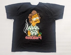 Escobart Simpson t shirt size L 2 Sided Graphic Pablo Escobar Ariari Funny - Picture 1 of 2