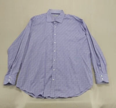 Camisa de vestir púrpura con puños abatibles Jack Stone de Thomas Dean para hombre - XXL Foto 1 de 4