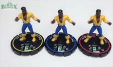 Heroclix Fantastic Forces set Power Man #049, #050, #051 R/E/V figures!
