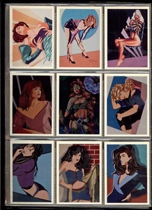 Todd Borenstein - Art of the Curves - complete 100 card set [Lime Rock 1994] - Picture 1 of 3