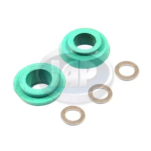 VW BUG BUS T3 GHIA UPDATED OIL COOLER SEAL KIT SET (GREEN 8-MM/10-MM) 111198029 - Picture 1 of 1