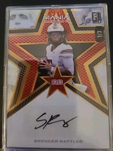 2024 Wildcard Auto Mania American FB Spencer Rattler 1/3 Auto We The People RC - Bild 1 von 2